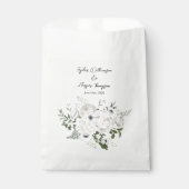 Zwart en wit Elegant Bloemboeket Modern Bedankzakje (Voorkant)