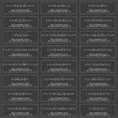 Zwart en wit Elegant formeel trouwadres Sticker (Voorkant)