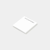 Zwart en Wit Elegant Minimalistisch Post-it® Notes (Schuin)