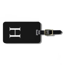 Zwart en Wit Elegant Modern Monogram