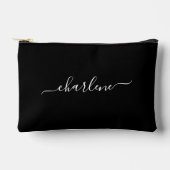 Zwart en wit elegante naam etui (Voorkant)