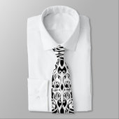 Zwart en Wit Empire Tribal Design Stropdas (Gebonden)