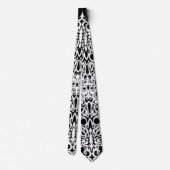 Zwart en Wit Empire Tribal Design Stropdas (Achterkant)