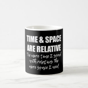 Zwart en Wit Familie Grappige Wetenschap Quote Koffiemok