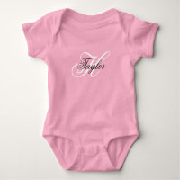 Zwart en wit fancy monogram roze