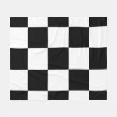 Zwart en wit fleece deken (Voorkant (Horizontaal))