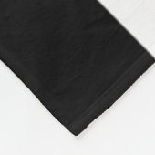Zwart en wit fleece deken (Hoek)