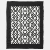 Zwart en Wit Fleece Deken (Voorkant)