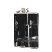 zwart en wit foto abstract heupfles (Links)