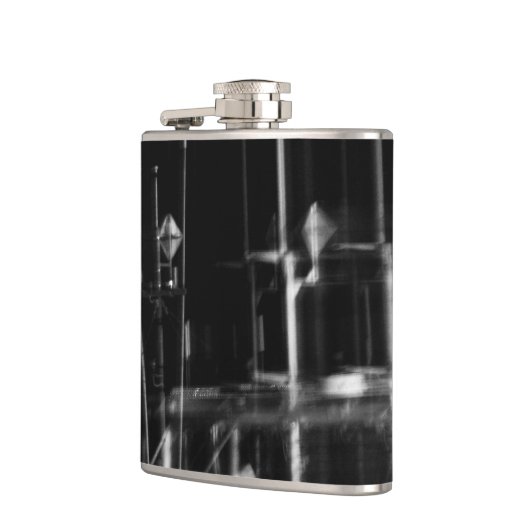 zwart en wit foto abstract heupfles (Links)