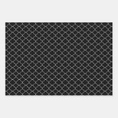 Zwart en wit gebarsten inpakpapier vel (Voorkant)