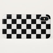 Zwart en wit gebarsten patroon Case-Mate iPhone case (Achterkant (horizontaal))
