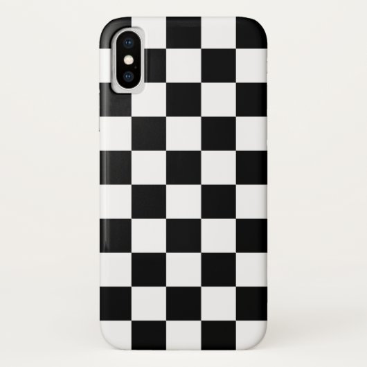 Zwart en wit gebarsten patroon Case-Mate iPhone case (Achterkant)