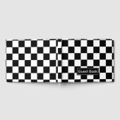 Zwart en wit gebarsten patroon gastenboek (Volledig)