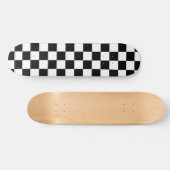 Zwart en wit gebarsten patroon persoonlijk skateboard (Horizontaal)