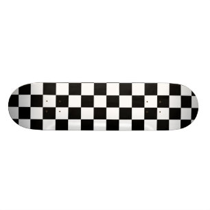 Zwart en wit gebarsten patroon persoonlijk skateboard