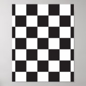 Zwart en wit gebarsten patroon poster (Voorkant)