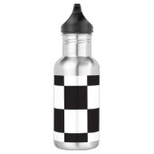 Zwart en wit gebarsten patroon waterfles (Rechts)