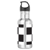 Zwart en wit gebarsten patroon waterfles (Achterkant)
