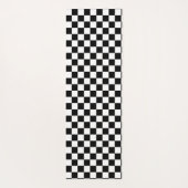 Zwart en wit gebarsten patroon yogamat (Achterkant)