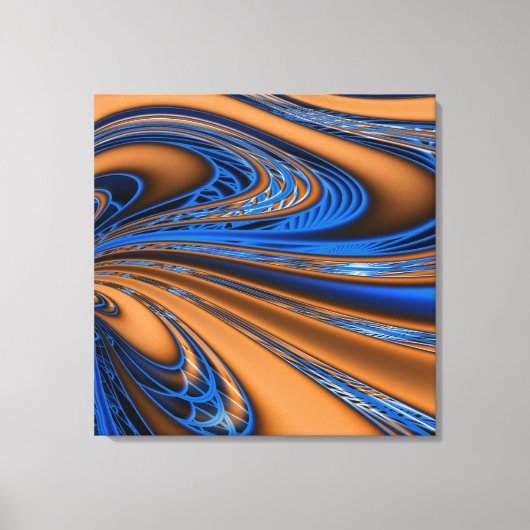 Zwart en wit, gebroken doek canvas afdruk (Voorkant)