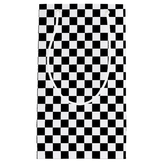 Zwart en wit Gecontroleerd design Klein Cadeauzakje (Voorkant)