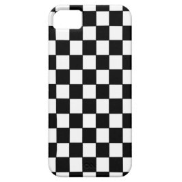 Zwart en wit Gecontroleerd Klassiek Patroon iPhone 11 Hoesje