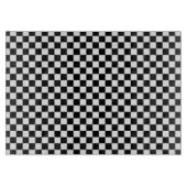 Zwart en wit Gecontroleerd patroon Snijplank (Voorkant)