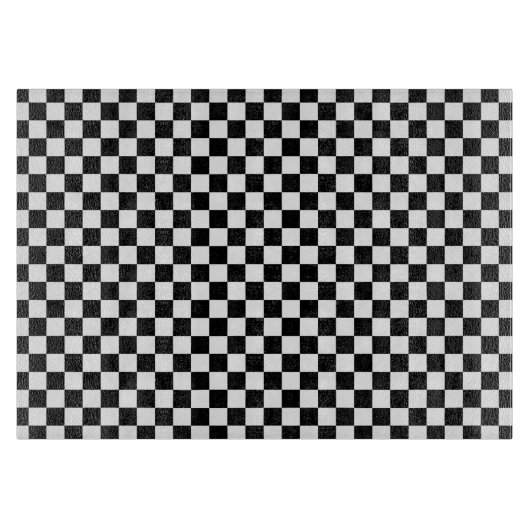 Zwart en wit Gecontroleerd patroon Snijplank (Voorkant)