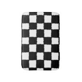 Zwart en wit Gecontroleerd Splatter-effect Badmat (Voorkant Verticaal)