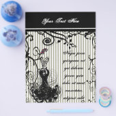 Zwart en wit gedraaide gestreepte Flyer (Enkel)