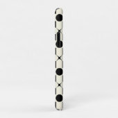 Zwart en wit geometrisch patroon met cirkels Case-Mate iPhone case (Achterkant/rechts)
