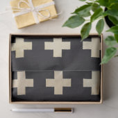 Zwart en wit gepatenteerd witboek tissuepapier (Geschenk)