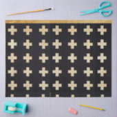 Zwart en wit gepatenteerd witboek tissuepapier (Craft)