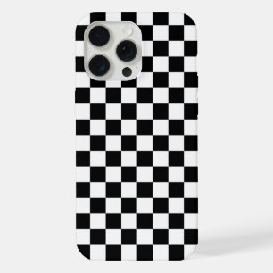 Zwart en Wit Geruit iPhone 15 Pro Max Case