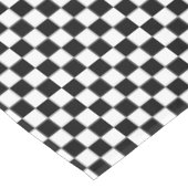 Zwart en Wit Geruit Tafelkleed (Gekanteld)