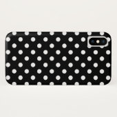 Zwart en wit gestippelde iPhone X Case-Mate iPhone Case (Achterkant (horizontaal))