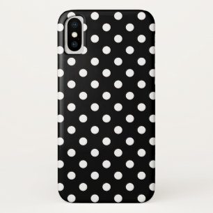 Zwart en wit gestippelde iPhone X Case-Mate iPhone Case