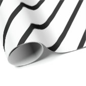Zwart en wit gestreept omslagpapier cadeaupapier (Rol Hoek)