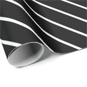 Zwart en wit gestreept omslagpapier cadeaupapier (Rol Hoek)