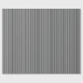 Zwart en wit gestreept omslagpapier cadeaupapier (Vlak)