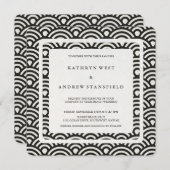 Zwart en wit, geülustreerd golfbreker Modern Beach Kaart (Voorkant / Achterkant)