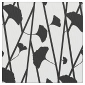 Zwart en wit ginkgo verliest patroon stof (Close Up)