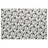 Zwart en wit ginkgo verliest patroon stof (Fat Quarter)