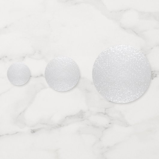 Zwart en wit glitterconfetti confetti (Voorkanten)