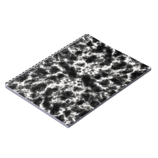 Zwart en wit goud marmer notitieboek (Linkerzijde)