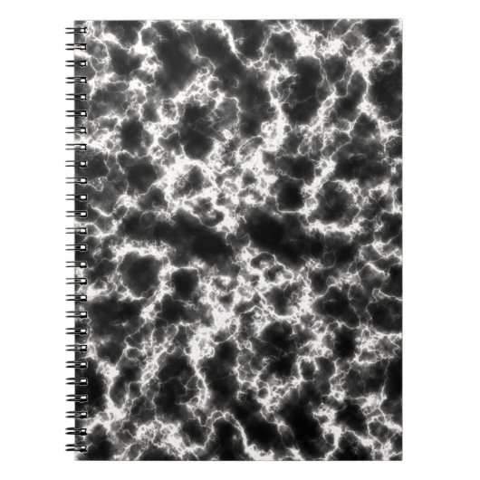 Zwart en wit goud marmer notitieboek (Voorkant)