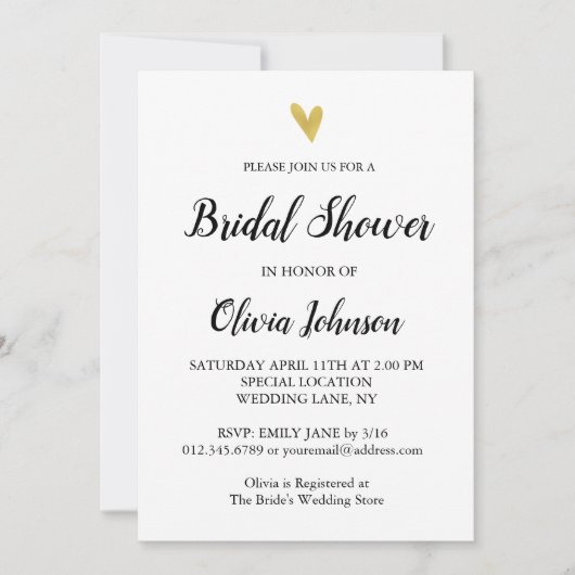 Zwart en wit | Goud Vrijgezellenfeest Kaart (Voorkant)