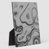 Zwart en wit, graniet, marmer-kleurenontwerp fotoplaat (Zijkant)