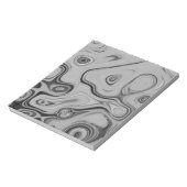 Zwart en wit, graniet, marmer-kleurenontwerp notitieblok (Linkerzijde)